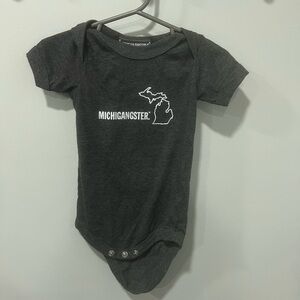 Michigan awesome baby onesie size 6-12 months